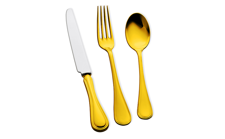 CONTINENTAL THREAD 24 Carat Gold Plated Cutlery