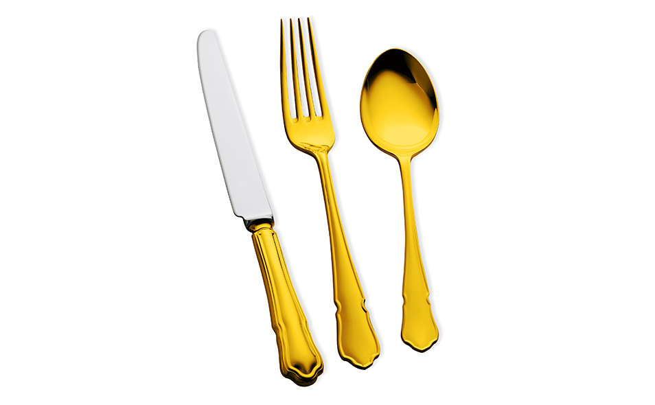 DUBARRY 24 Carat Gold Plated Cutlery