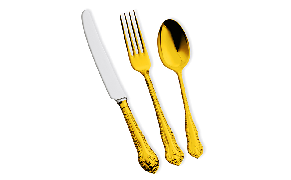 GADROON 24 Carat Gold Plated Cutlery