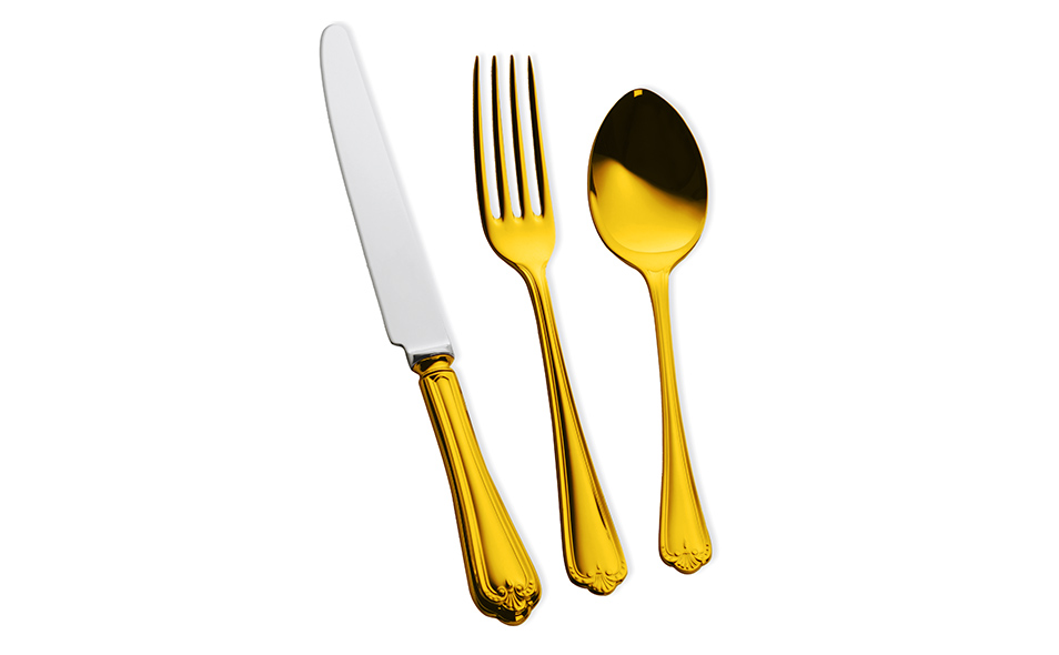 JESMOND 24 Carat Gold Plated Cutlery