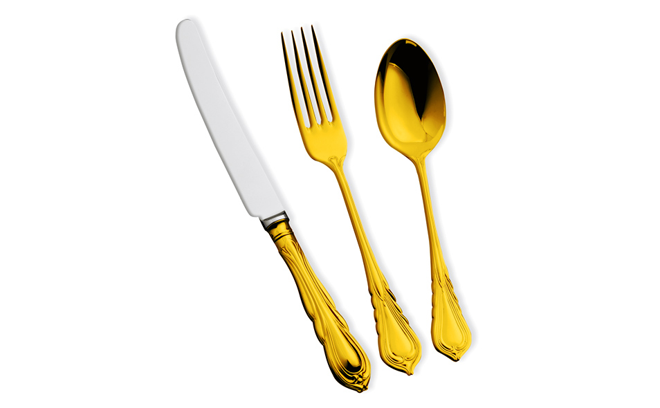 LILLY 24 Carat Gold Plated Cutlery