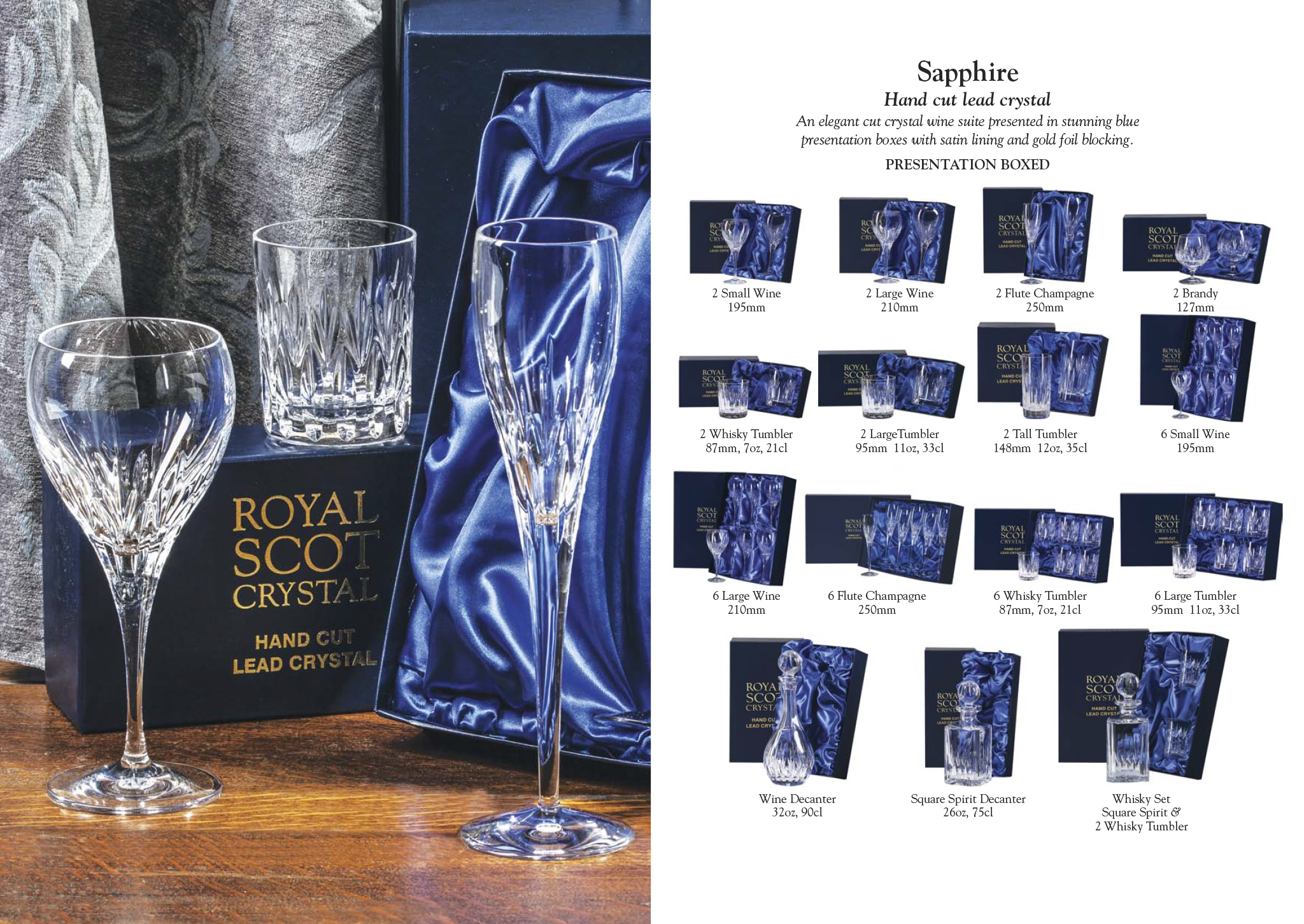 Royal Scot Crystal - Sapphire