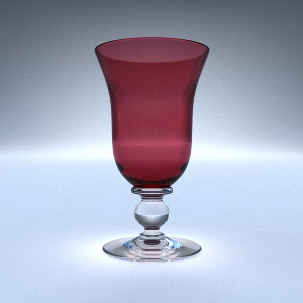 Cranberry Clarnet Glass