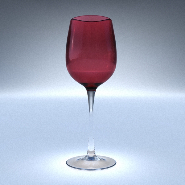 Cranberry "Magnum" Red Wine Glass